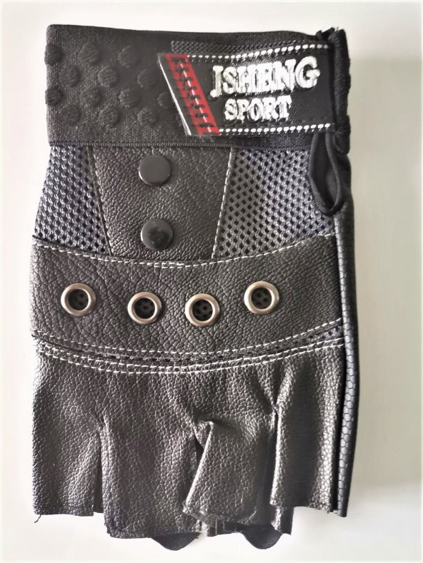 Kırmızı Deri Kesik Eldiven Kaydırmaz Avuç İçi - 12