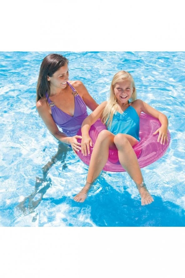 Şeffaf Jumbo Şişme Simit 76 Cm - 7
