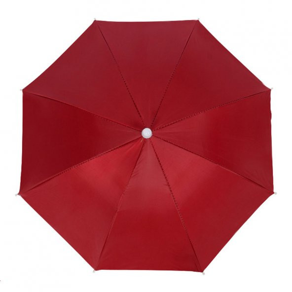 Kafa Şemsiyesi Yeşil Yazlık Plaj Güneş Şemsiyesi Unisex - 9