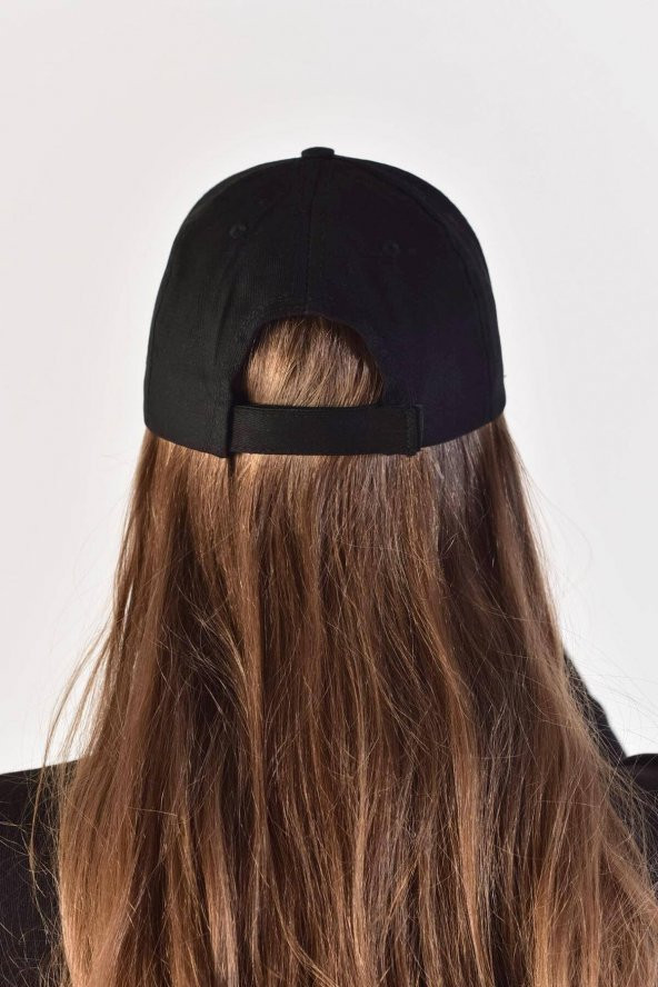 SUVE NY NAKIŞLI KADIN KEP SİYAH - 4