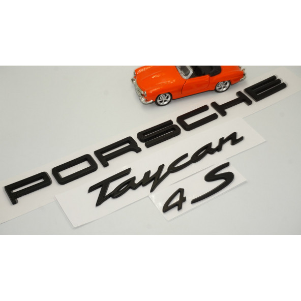 Porsche Taycan 4S Bagaj 3M 3D ABS Yazı Logo Amblem Seti Orjinal Ürün - 3