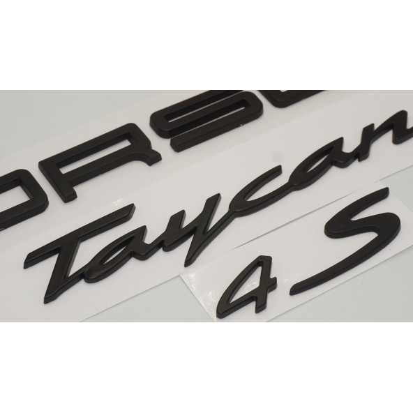 Porsche Taycan 4S Bagaj 3M 3D ABS Yazı Logo Amblem Seti Orjinal Ürün - 4