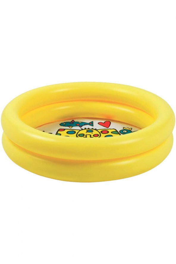 2 Bölmeli Renkli Daire Şeklinde Çocuk Havuzu 76x20 Cm - 2