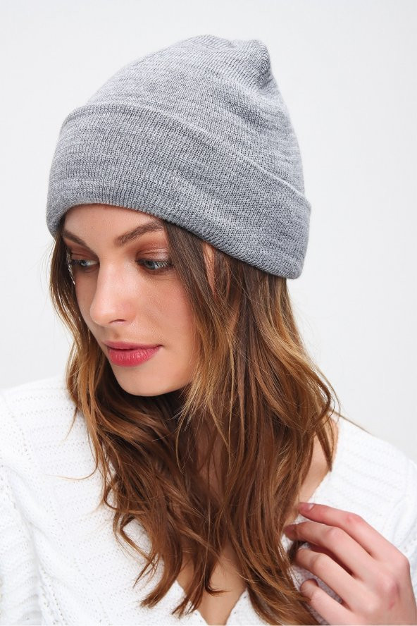 Kadın Gri Basic Bere Smd-nw2035