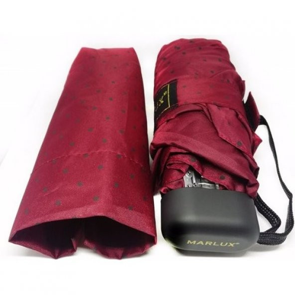 Marlux Mini Cep , Bayan Şemsiye, Bordo, 17 cm, Ultra Mini Şemsiye - 4