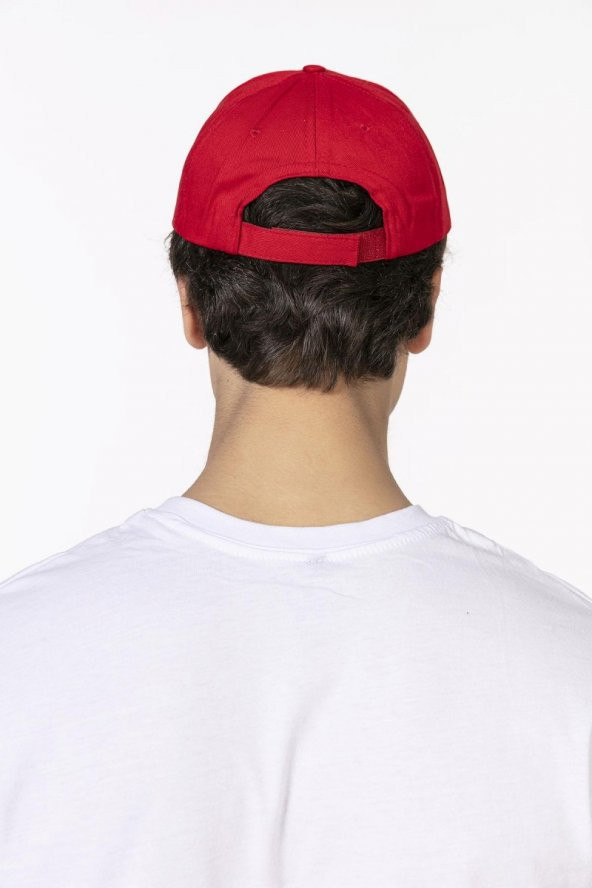Kırmızı Erkek Düz Renk Şapka - 4