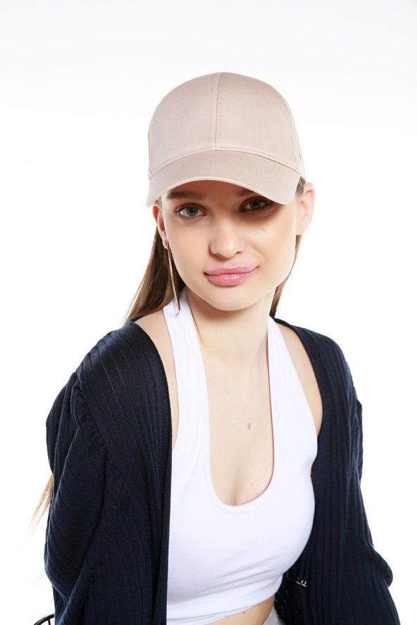 Kadın Düz Renk Şapka Açık Mavi - 10