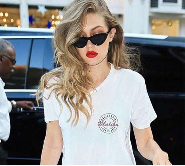 Cat Eye Kadın Kırmızı Güneş Gözlüğü Kedi Gözü - 9