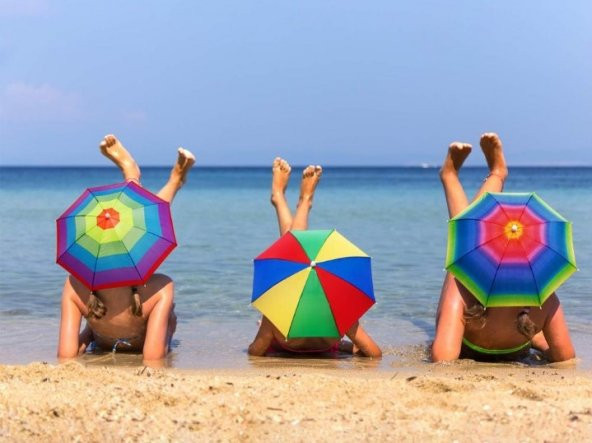 Çocuk Kafa Şemsiyesi Güneş Koruyucu Şemsiye Plaj Ve Doğada