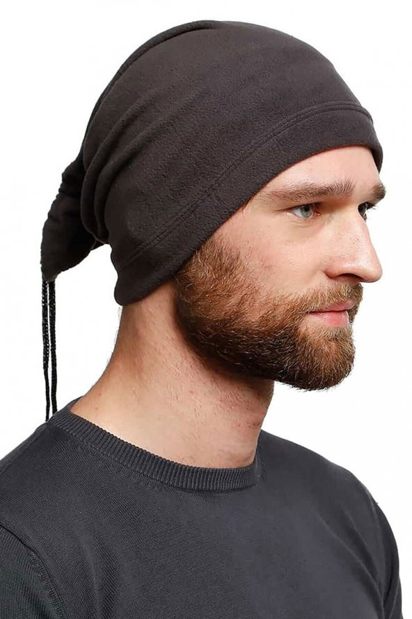 Erkek Kırmızı Polar Boyunluk Bere - 4