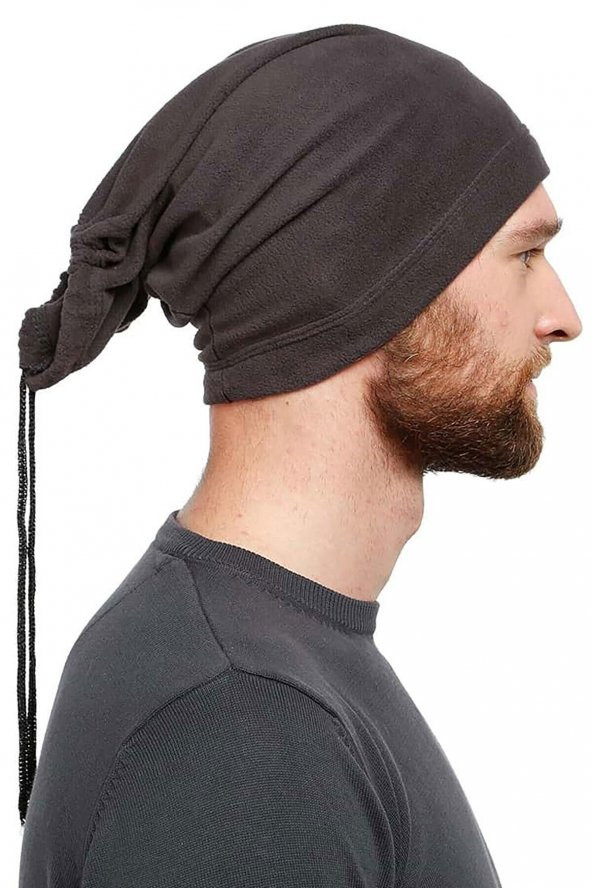 Erkek Kırmızı Polar Boyunluk Bere - 6