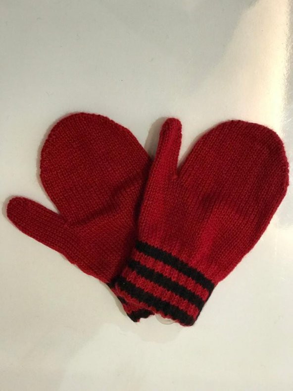 Kırmızı Bebe Çocuk Eldiveni 0-3 Yaş - 2