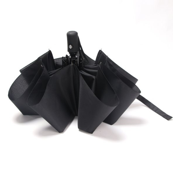 Bordo Tam Otomatik Rüzgara Dayanıklı Erkek Şemsiyesi - 12