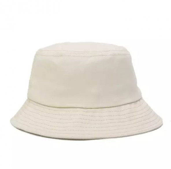 Düz Siyah Kova Şapka Balıkçı Şapka Bucket Hat - 11
