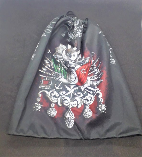 İçi Polarlı Dijital Osmanlı Arma Baskılı Boyunluk Bere