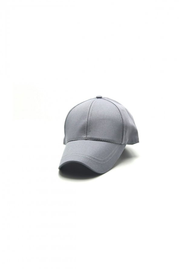 Unisex Gri Ayarlanabilir Şapka