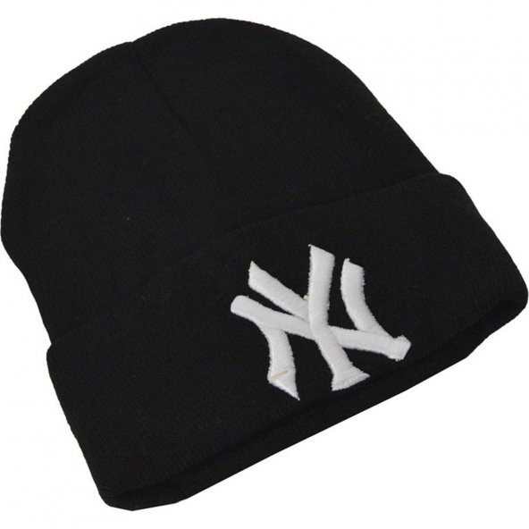 Siyah Beyaz Renkli Ny New York Yankees Nakışlı Bere