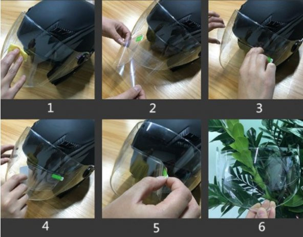 Motosiklet Kaskı Yağmur Kaydırıcı - 2