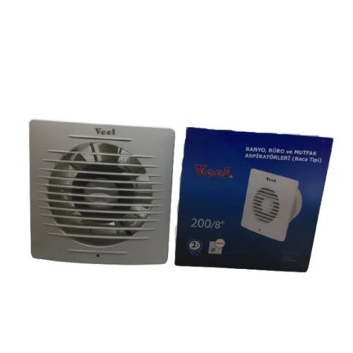Veel Banyo Büro ve Mutfak Aspiratörleri (Baca Tipi) 40W 200Mm - 2