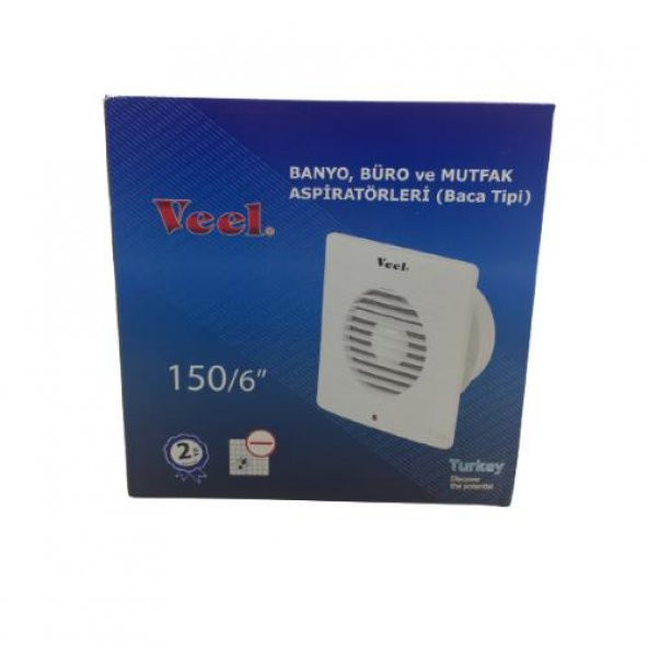Veel Banyo Büro ve Mutfak Aspiratörleri (Baca Tipi) 20W 150Mm - 3