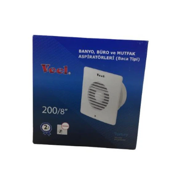 Veel Banyo Büro ve Mutfak Aspiratörleri (Baca Tipi) 40W 200Mm - 3