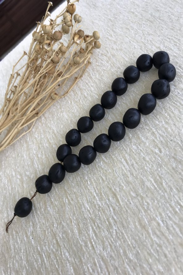 Efe Boyda Yeşil Tonda Doğal Andız Ağacı Tesbih - 2