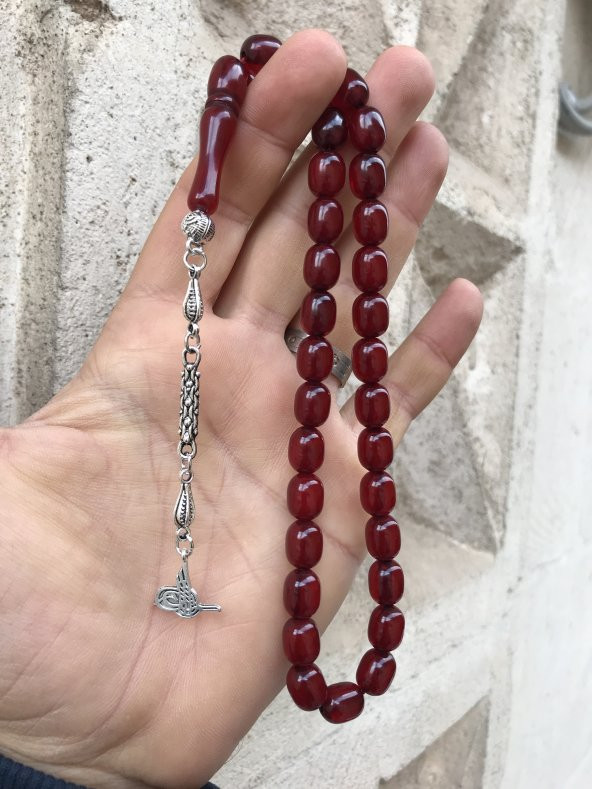 Vişne Çürüğü Renk Kapsül Kesim Toz Kehribar Tesbih