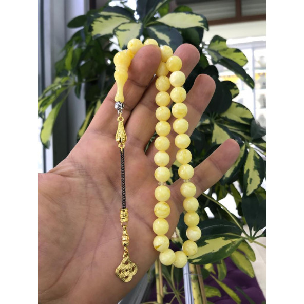 Küre Kesim Beyrut Damlası Toz Kehribar Tesbih - 2