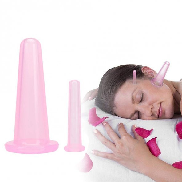 Lovelybird Silikonlu Masaj Kupası 4lü Hacamat Seti - 3