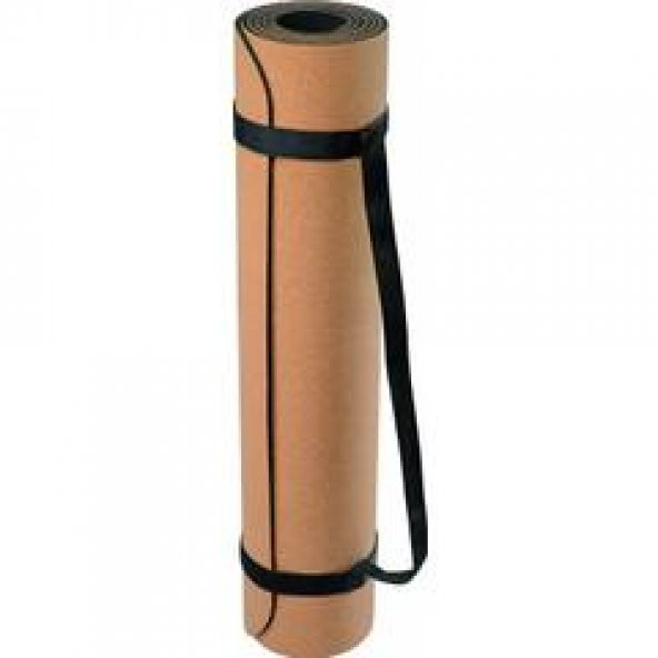 MANTAR YOGA MATI TPE ÜZERİ MANTAR KAPLAMA 61X181 CM 5MM - 2
