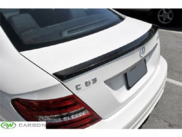 Mercedes W204 C Kasa İnce AMG Spoiler BOYASIZ  -Ateş Body Kit