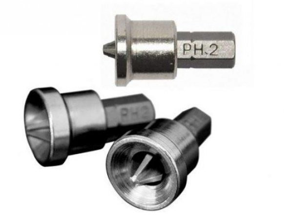 Bay-Tec MU2301 Şapkalı Bits Uc PH2x25 20 Adet