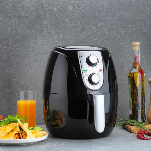 Schafer Thermochef Smart Airfryer/Sıcak Hava Fritözü-Siyah - 3