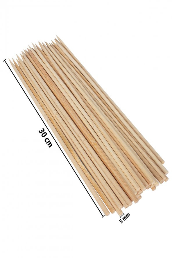 Bambu Çubuk Çöp Şiş 30 cm - 2
