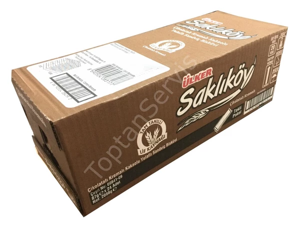 Ülker Saklıköy Çikolatalı Kremalı Bisküvi 87gr 24 adet