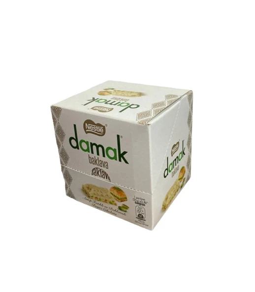Nestle Damak Antep Fıstıklı Baklavalı Beyaz Kare Çikolata 60gr 6 Adet