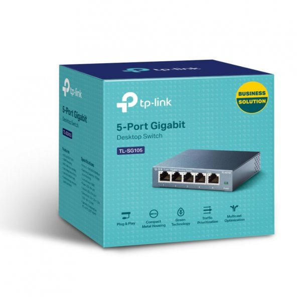 TP-Link TL-SG105 5 Port 10/100/1000 Mbps Gigabit Switch - 3