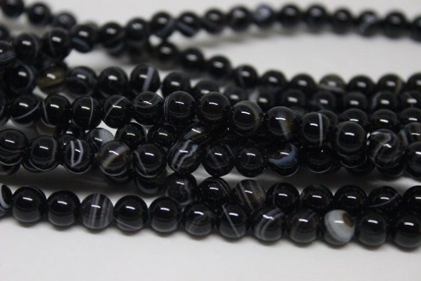 Akik Taşı Dizi 6mm (17309) - Resim 2