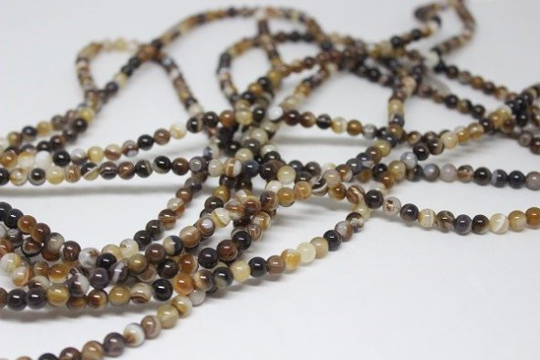 Akik Taşı Dizi 6mm (17306) - Resim 2