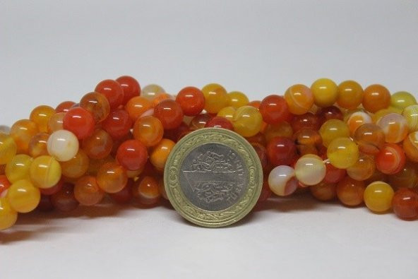 Akik Taşı Dizi 8mm (17300) - Resim 2