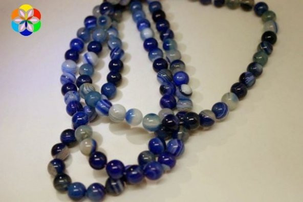 Akik Taşı Dizi 8mm (4001) - Resim 2