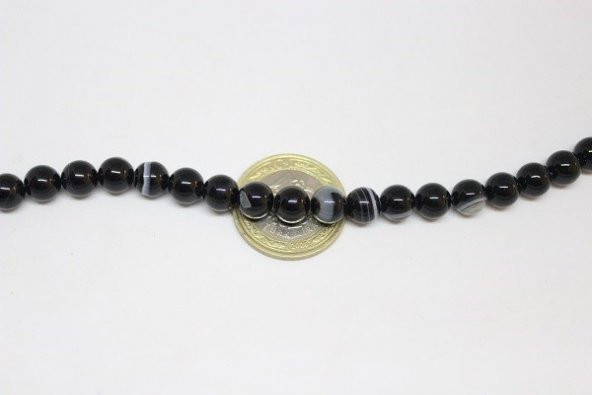 Akik Taşı Dizi 8mm (4102) - Resim 4