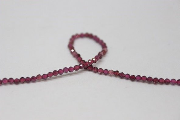 Lal (Garnet - Granat ) Taşı Dizi 2mm - 3