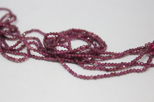 Lal (Garnet - Granat ) Taşı Dizi 2mm - 6