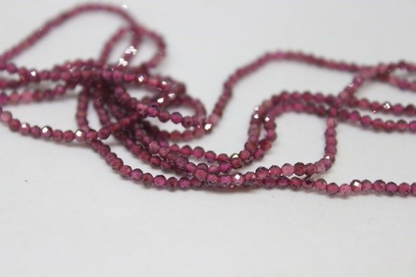 Lal (Garnet - Granat ) Taşı Dizi 2mm - 7