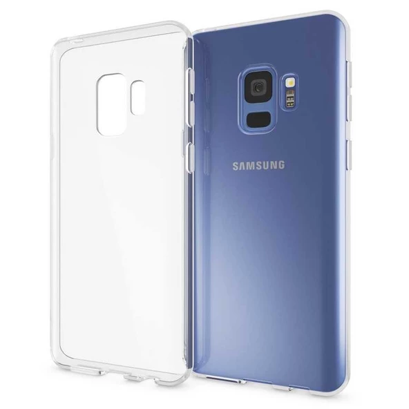Galaxy S9 Kılıf Zore Şeffaf İnce ve Esnek Süper Silikon Kılıf