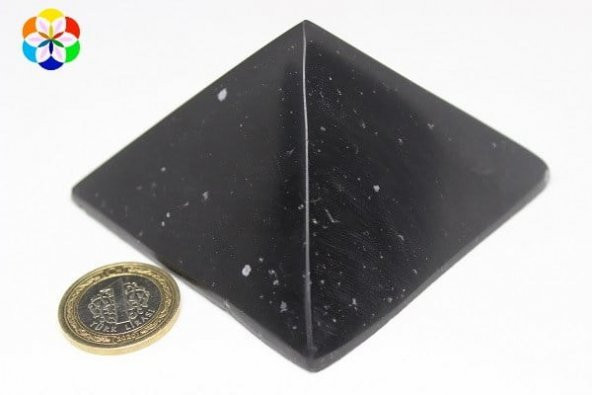 Obsidyen Taşı Piramit - 315gr Hafif Kusurlu - Resim 2