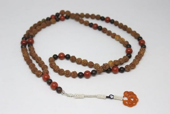 Rudraksha Tohumu 108lik Mala Kolye ürün görseli