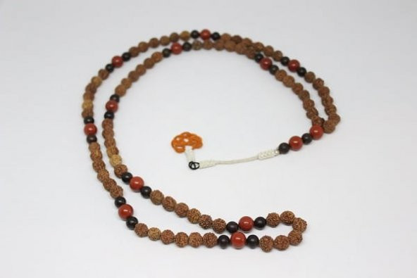 Rudraksha Tohumu 108lik Mala Kolye - Resim 4