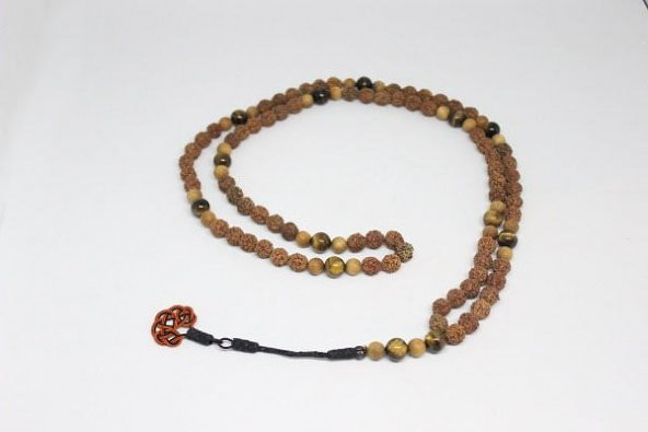 Rudraksha Tohumu 108lik Mala Kolye - Resim 3